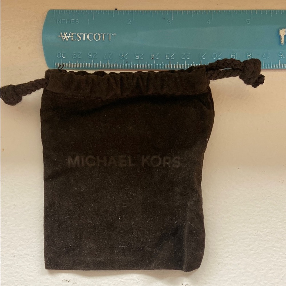Michael Kors Brown Velvet Drawstring Pouches